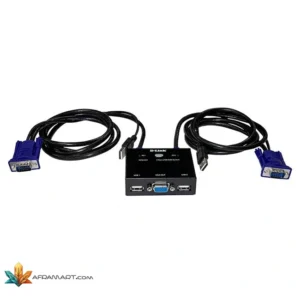 سوییچ 2 پورت USB KVM دی-لینک مدل KVM-222