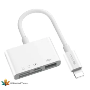 مبدل لایتنینگ به فلش مموری و مموری کارت یسیدو مدل GS12 6 مبدل لایتنینگ به فلش مموری و مموری کارت یسیدو مدل GS12