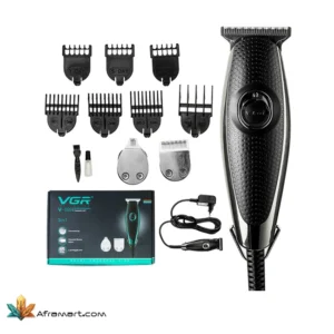 ست ماشین اصلاح موی صورت و بدن وی جی آر مدل V-099 (کارتن آسیب دیده)