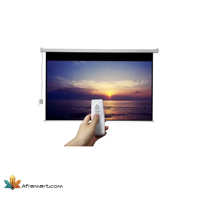 پرده نمایش برقی پروژکتور اسکوپ 200 × 200 سانتی متر 1 پرده نمایش برقی پروژکتور اسکوپ 200 × 200 سانتی متر
