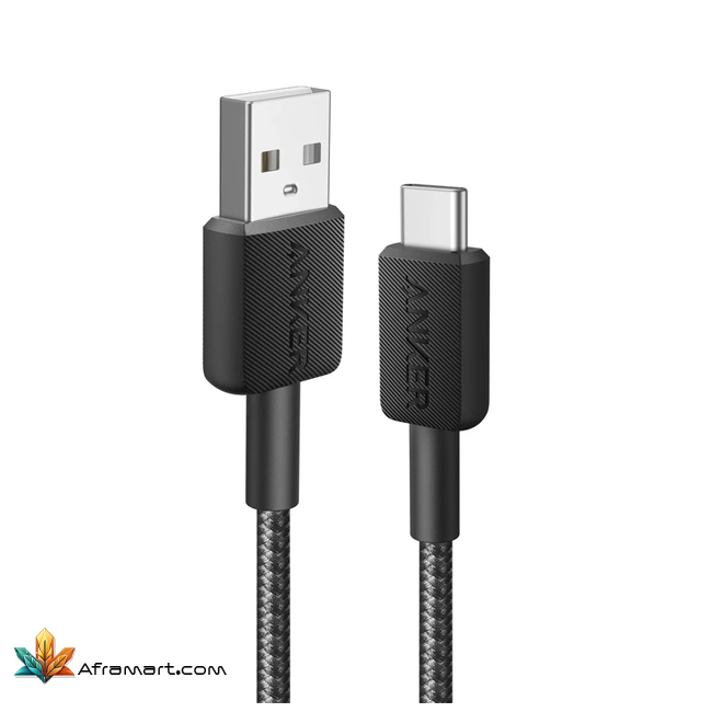کابل تبدیل USB به USB-C انکر مدل 322/A81H5 طول 0.9 متر 1 1