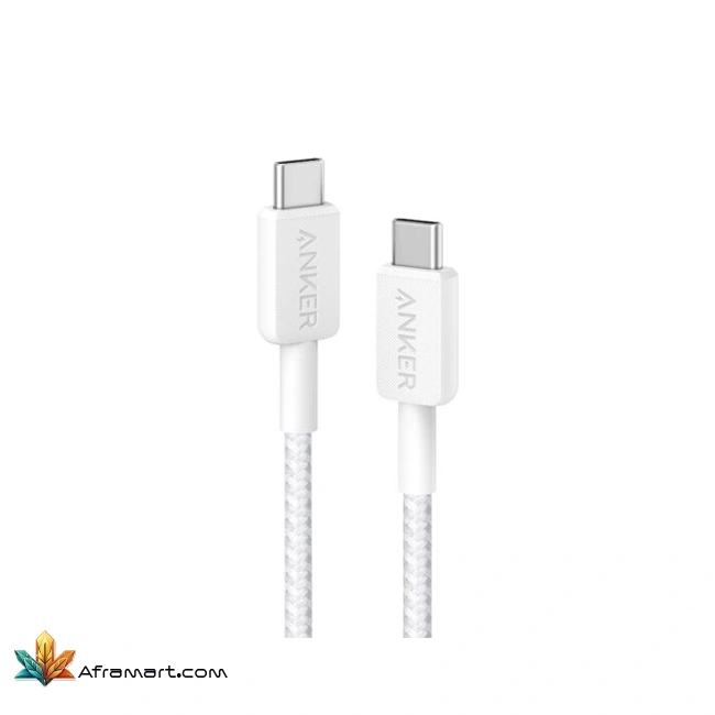 کابل نسل سوم ۹۰ سانتی انکر دو سر تایپ سی Anker 322 USB-C to USB-C 1 6