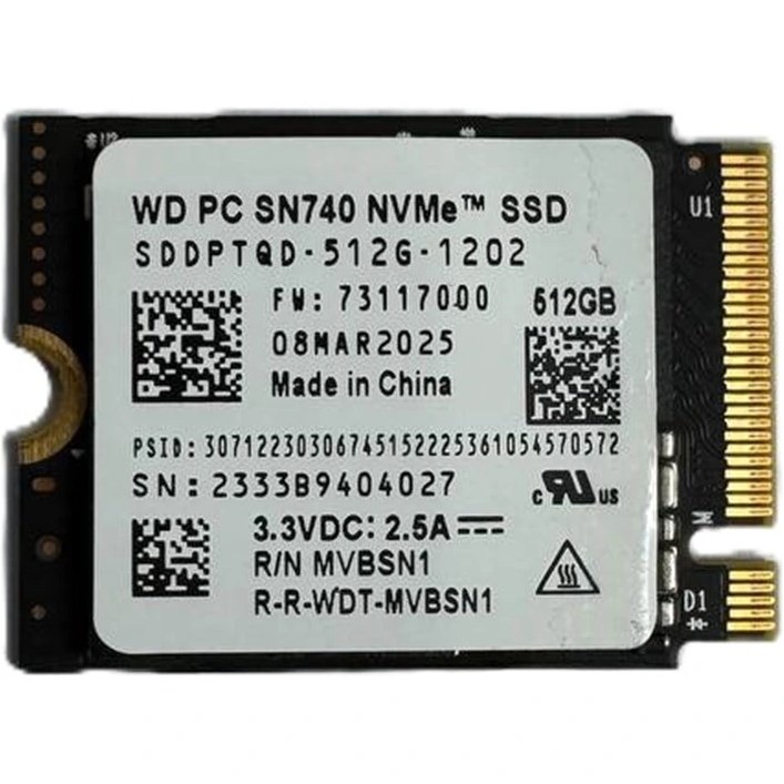 حافظه SSD M2 وسترن دیجیتال مدل 2230 WD SN740 ظرفیت 512 گیگابایت 1 VXSg 69xc6qM0NQX 1 11zon